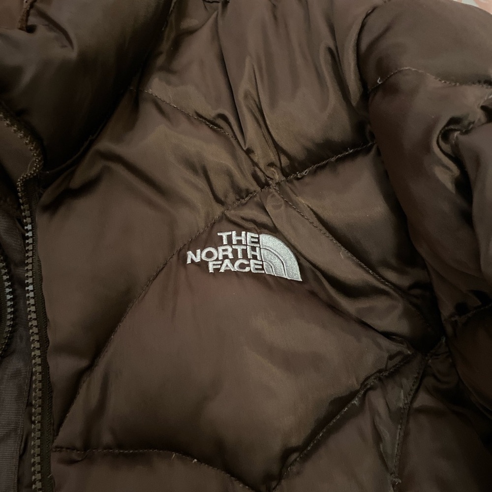 Brown north face Puffer